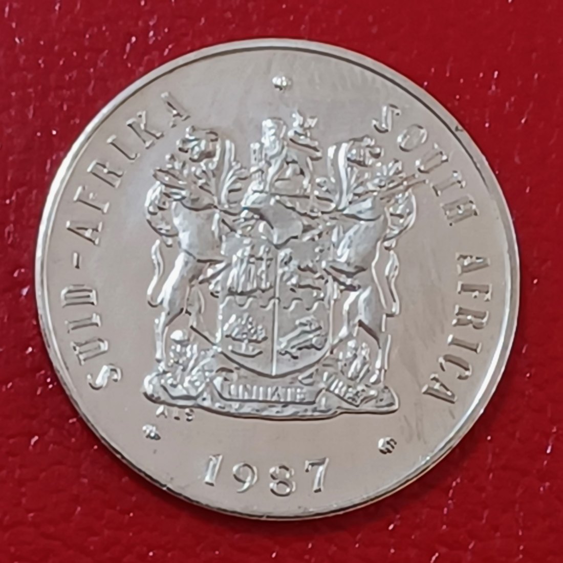  1987 South Africa Proof African Protea Twenty Cent 20c Mintage 6,781   