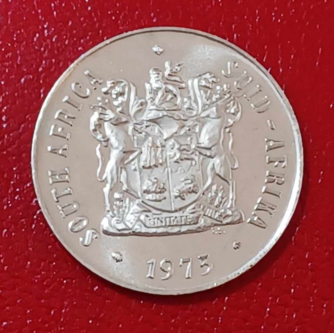  1975 South Africa Proof African Lilly Fifty Cent 50c Mintage 18,000   