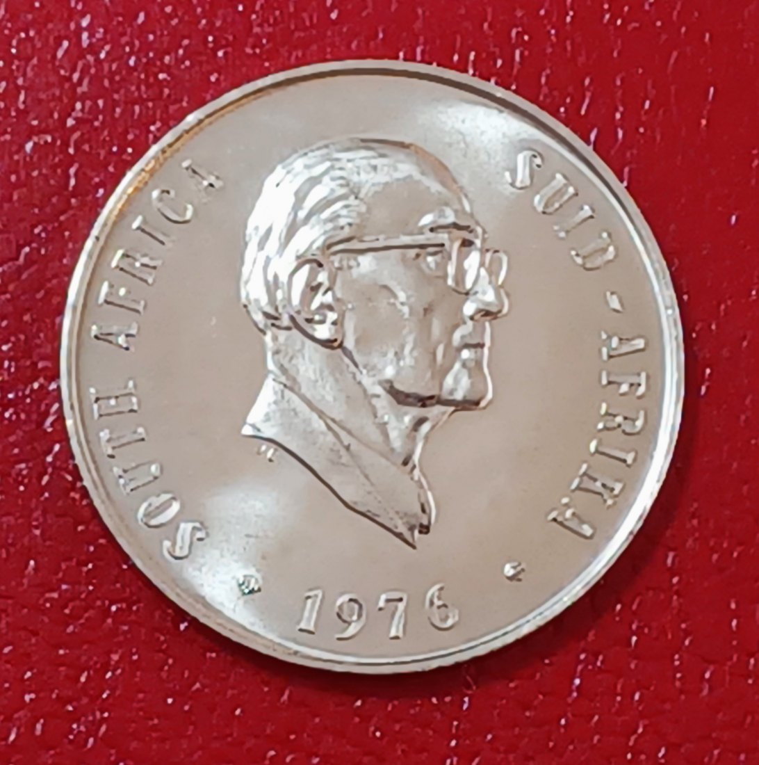  1976 South Africa Proof Fouche African Lilly Fifty Cent 50c Mintage 21,000   
