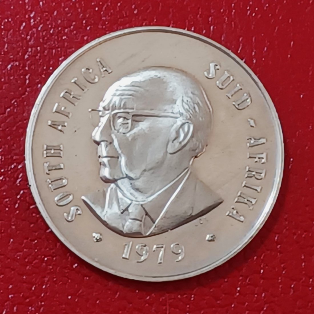  1979 South Africa Proof Diederichs African Lilly Fifty Cent 50c Mintage 15,000   