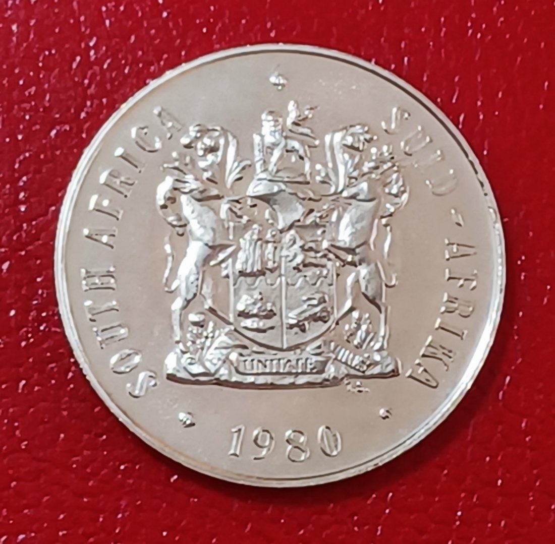  1980 South Africa Proof African Lilly Fifty Cent 50c Mintage 15,000   
