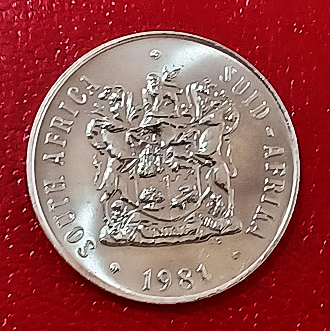  1981 South Africa Proof African Lilly Fifty Cent 50c Mintage 10,000   