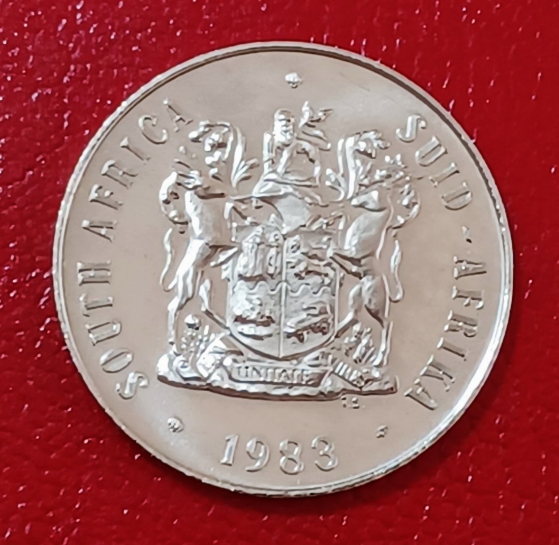  1983 South Africa Proof African Protea Fifty Cent 50c Mintage 14,000   