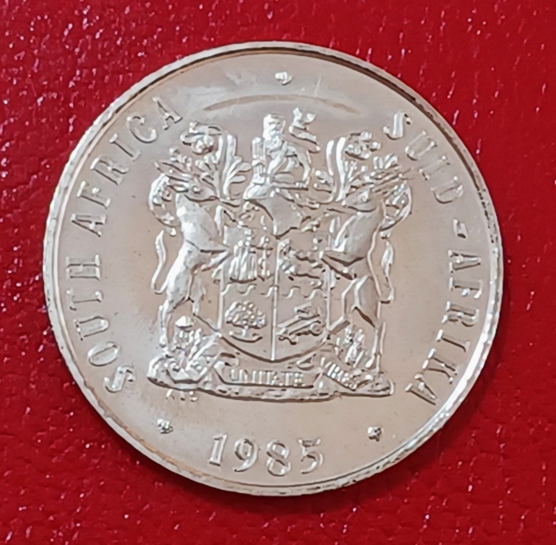  1985 South Africa Proof African Protea Fifty Cent 50c Mintage 9,859   