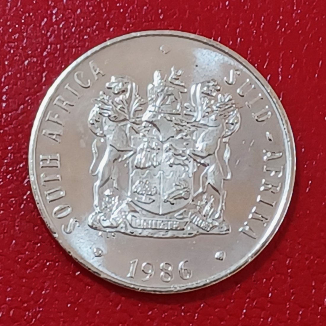  1986 South Africa Proof African Protea Fifty Cent 50c Mintage 7,100   