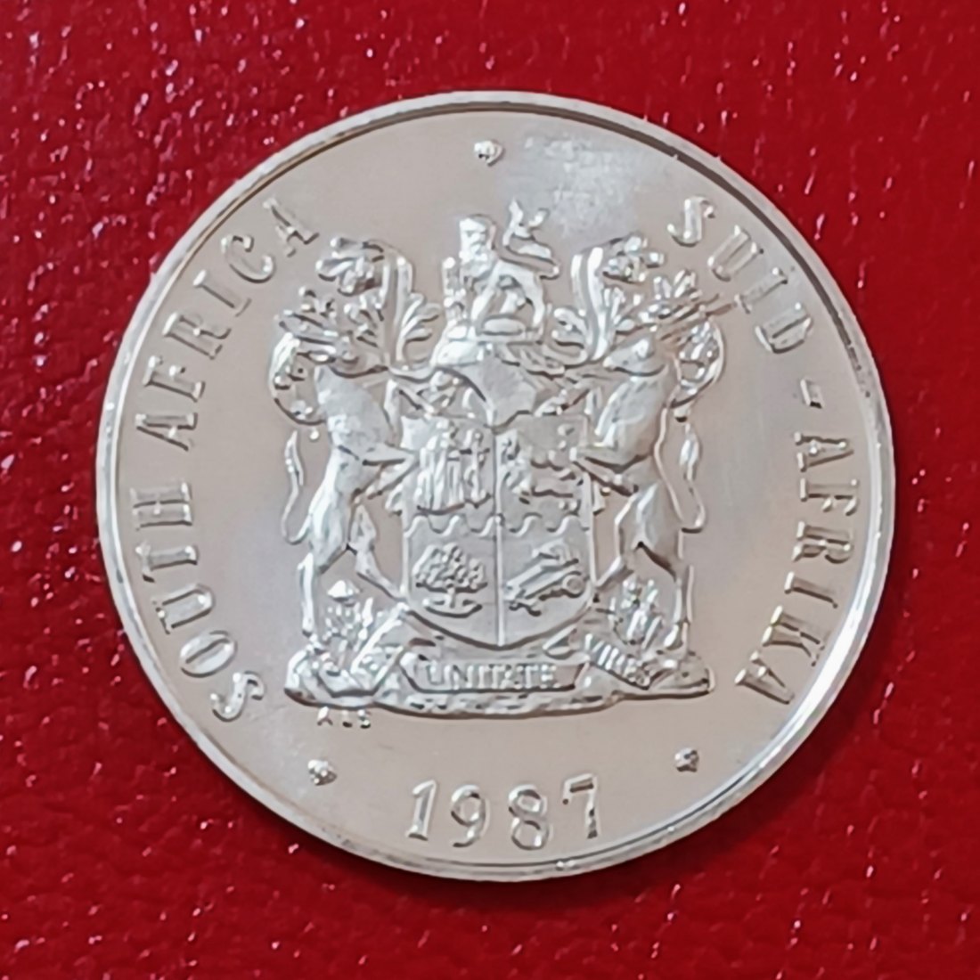  1987 South Africa Proof African Protea Fifty Cent 50c Mintage 6,781   