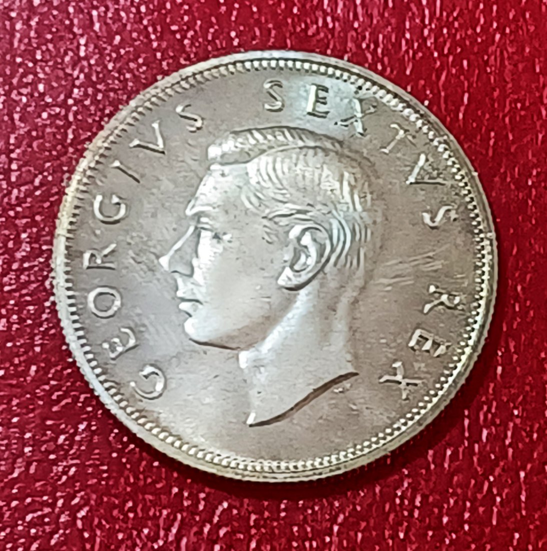  1952 South Africa PROOF George VI Half Crown 2½S MINTAGE 16,000 50% Silver   