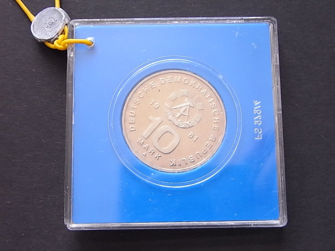  DDR 10 Mark 1981 Nationale Volksarmee Proof Original Auflage 5500   