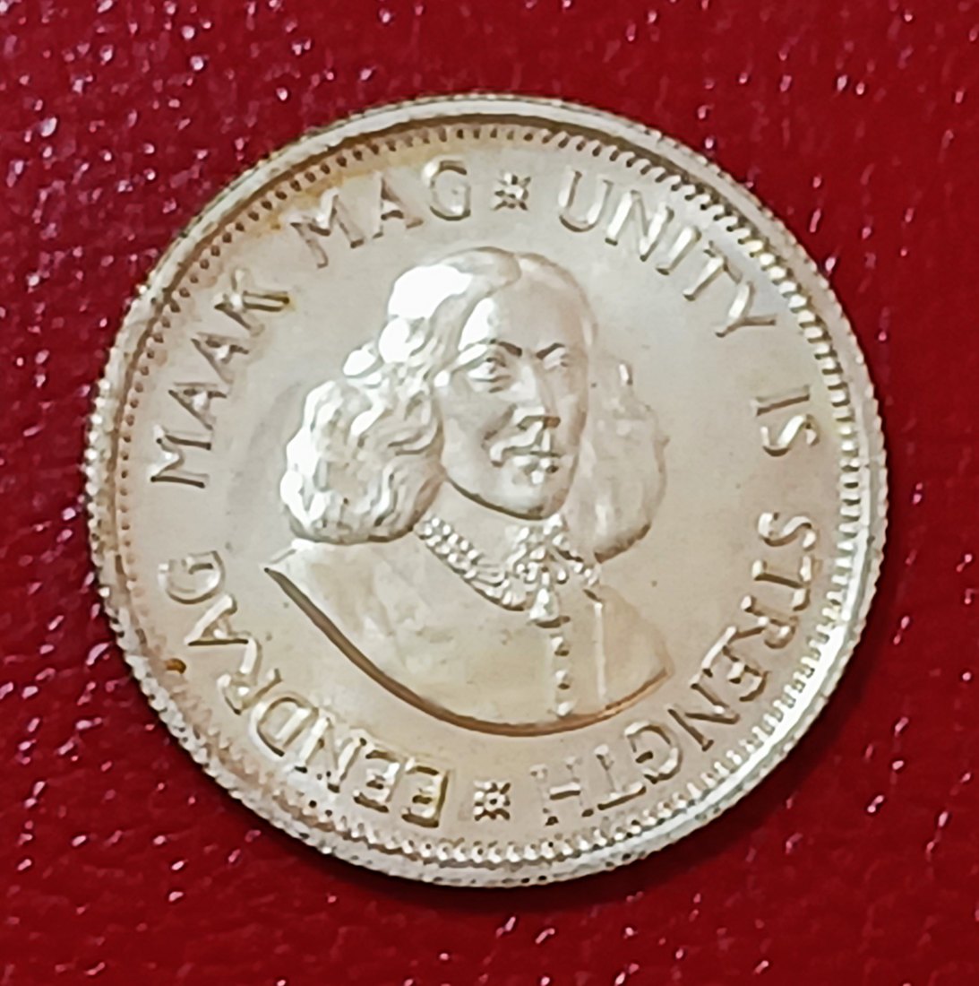  1962 South Africa PROOF Van Riebeeck Ten Cent 10c MINTAGE 3,844 50% Silver   