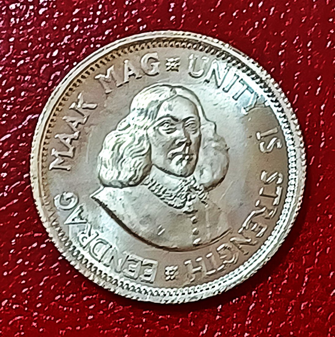  1964 South Africa PROOF Van Riebeeck Ten Cent 10c MINTAGE 16,000 50% Silver   
