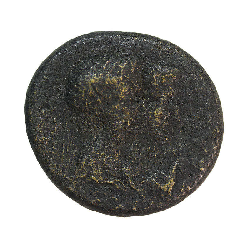 Augustus and Rhoemetalces 11BC-12 AD,AE ca.25mm, 13,37 g.