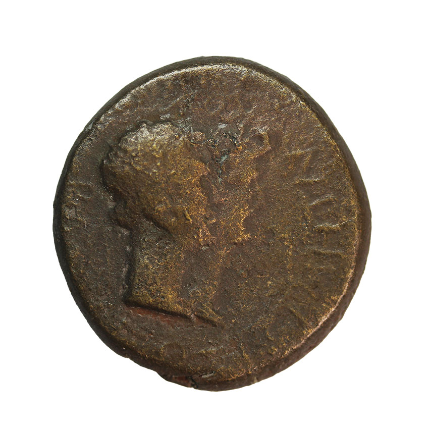 Augustus and Rhoemetalces/Pythodoris, 11BC-12 AD,ca.23mm, 7,89 g.