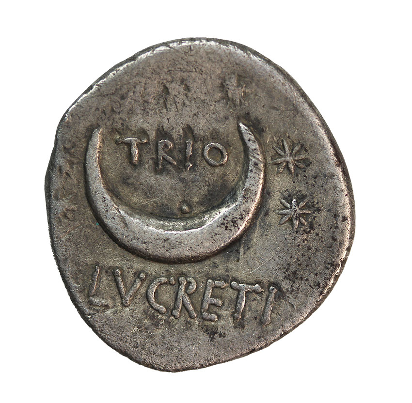 Römische Republic, L. Lucretius Trio 76 BC,AR Denarius, 3,79 g.