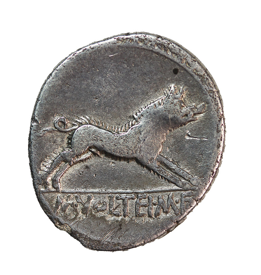 Römische Republic, M. Volteius 78 BC,AR Denarius, 3,57 g.