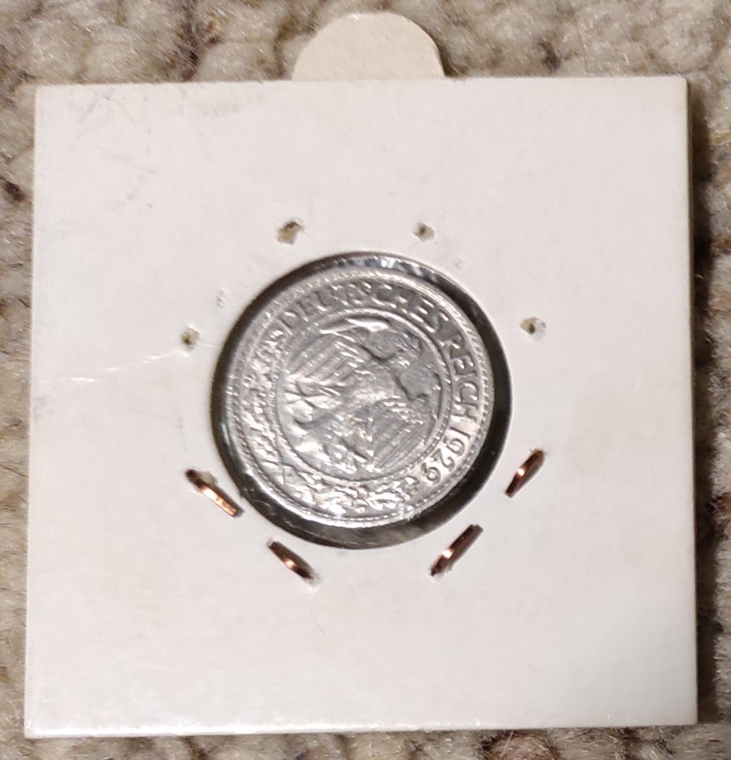  Weimarer Republik Deutschland 50 Pfennig 1929 D   