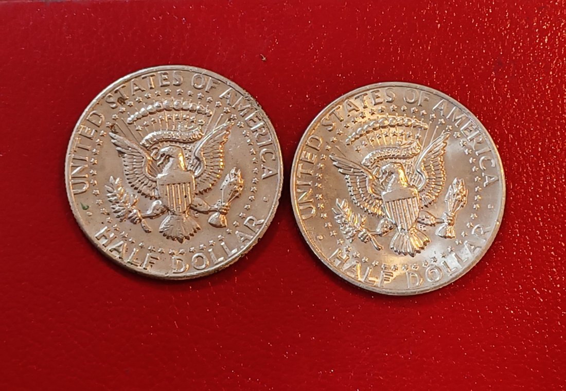 LOT OF 2 1972 United States Kennedy Half Dollar P & D