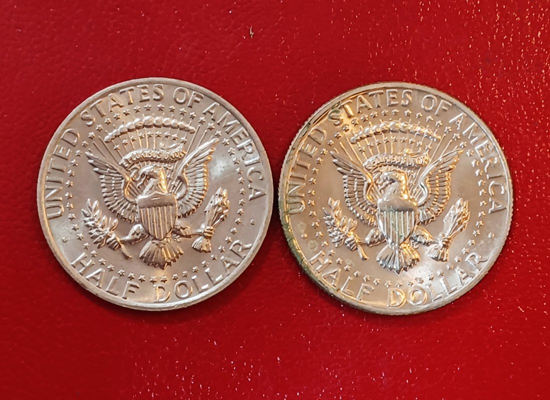 LOT OF 2 1973 United States Kennedy Half Dollar P & D