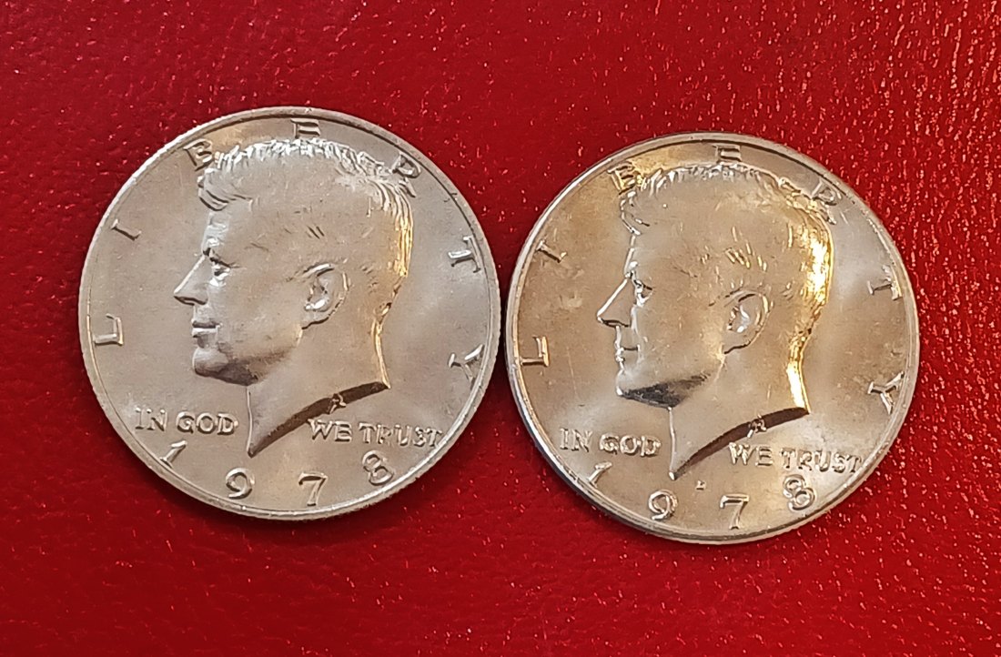  LOT OF 2 1978 United States Kennedy Half Dollar P & D   