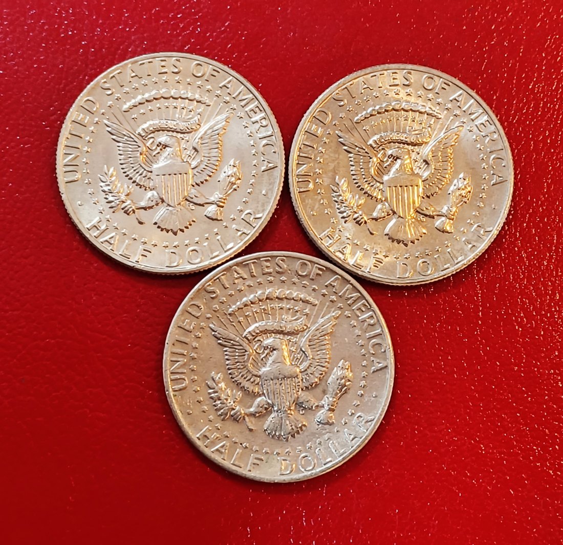 LOT OF 3 1979 United States Kennedy Half Dollar 2xP & 1xD