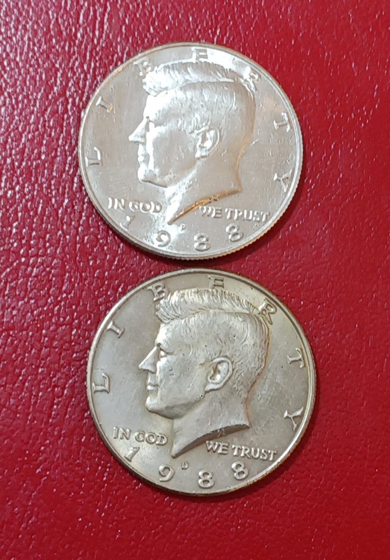  LOT OF 2 1988 United States Kennedy Half Dollar P & D   