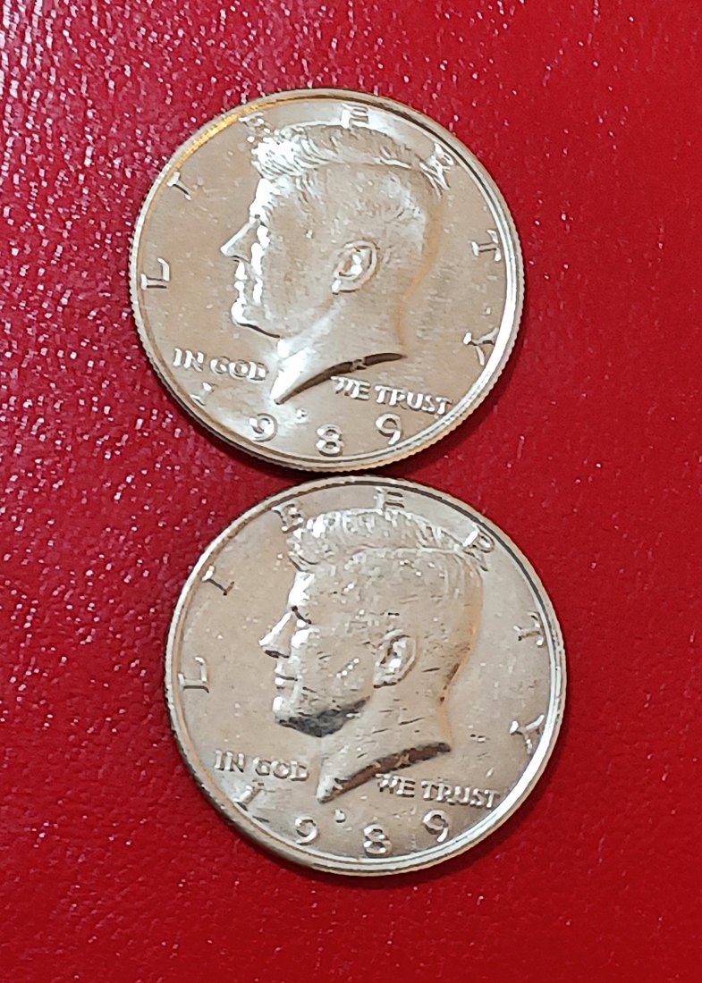  LOT OF 2 1989 United States Kennedy Half Dollar P & D   