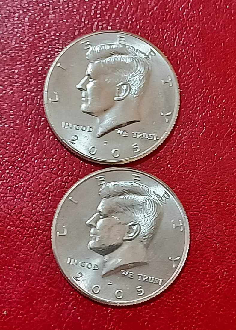  LOT OF 2 2005 United States Kennedy Half Dollar P & D   
