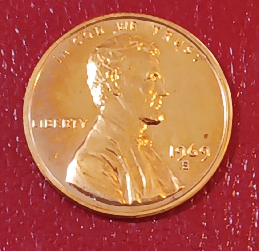  1969-S PROOF United States Lincoln Memorial Bronze One Cent   