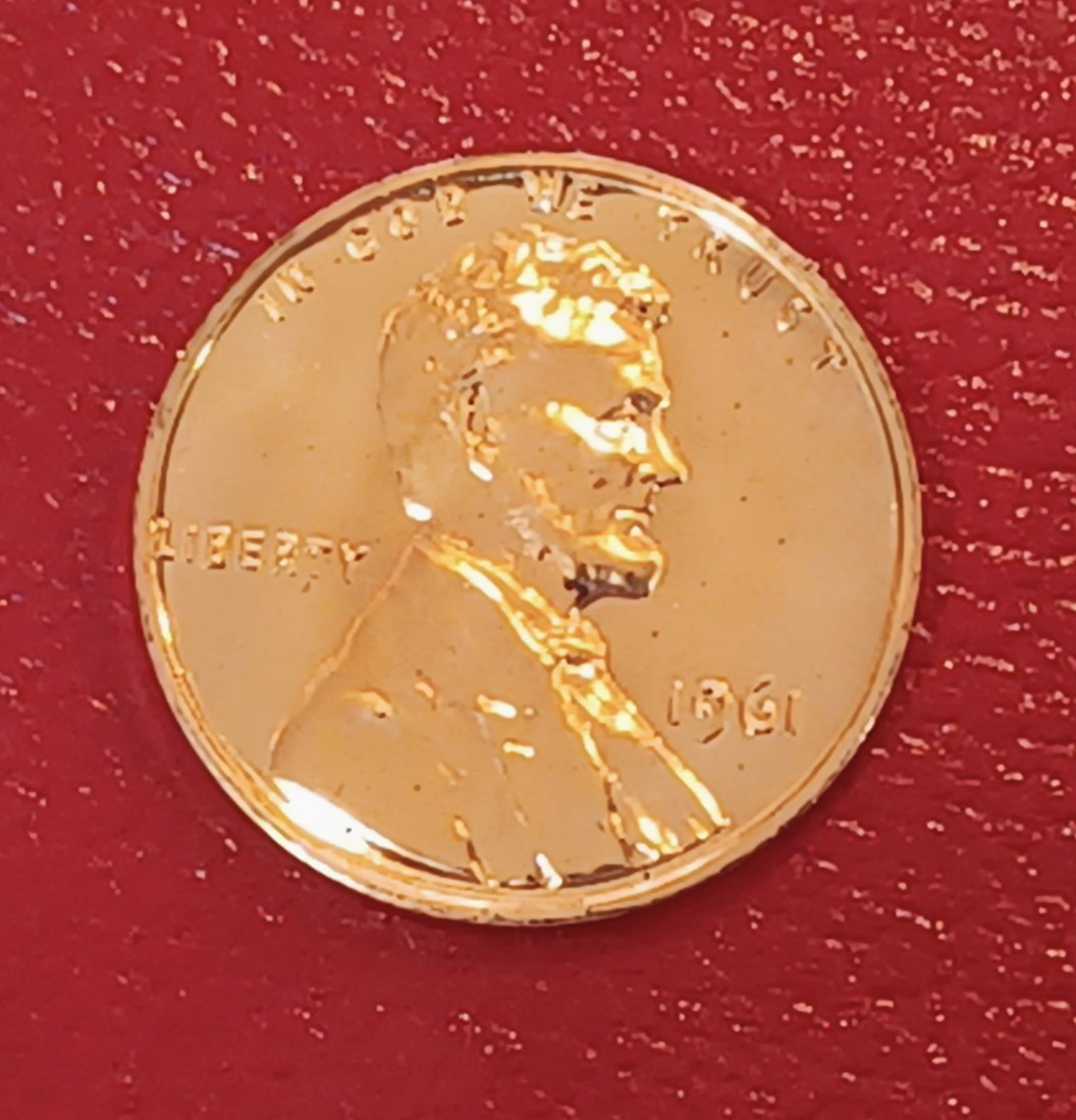  1961 PROOF United States Lincoln Memorial Bronze One Cent   