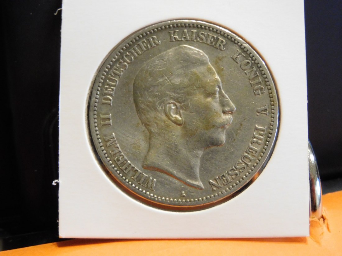 GERMANY 5 MARK 1904 PRUSSIA.GRADE-PLEASE SEE PHOTOS.