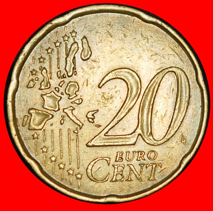  Ⰿ NORDIC GOLD (1999-2026): FRANCE ★ 20 EURO CENTS 2000 ERROR!★LOW START ★ NO RESERVE!   