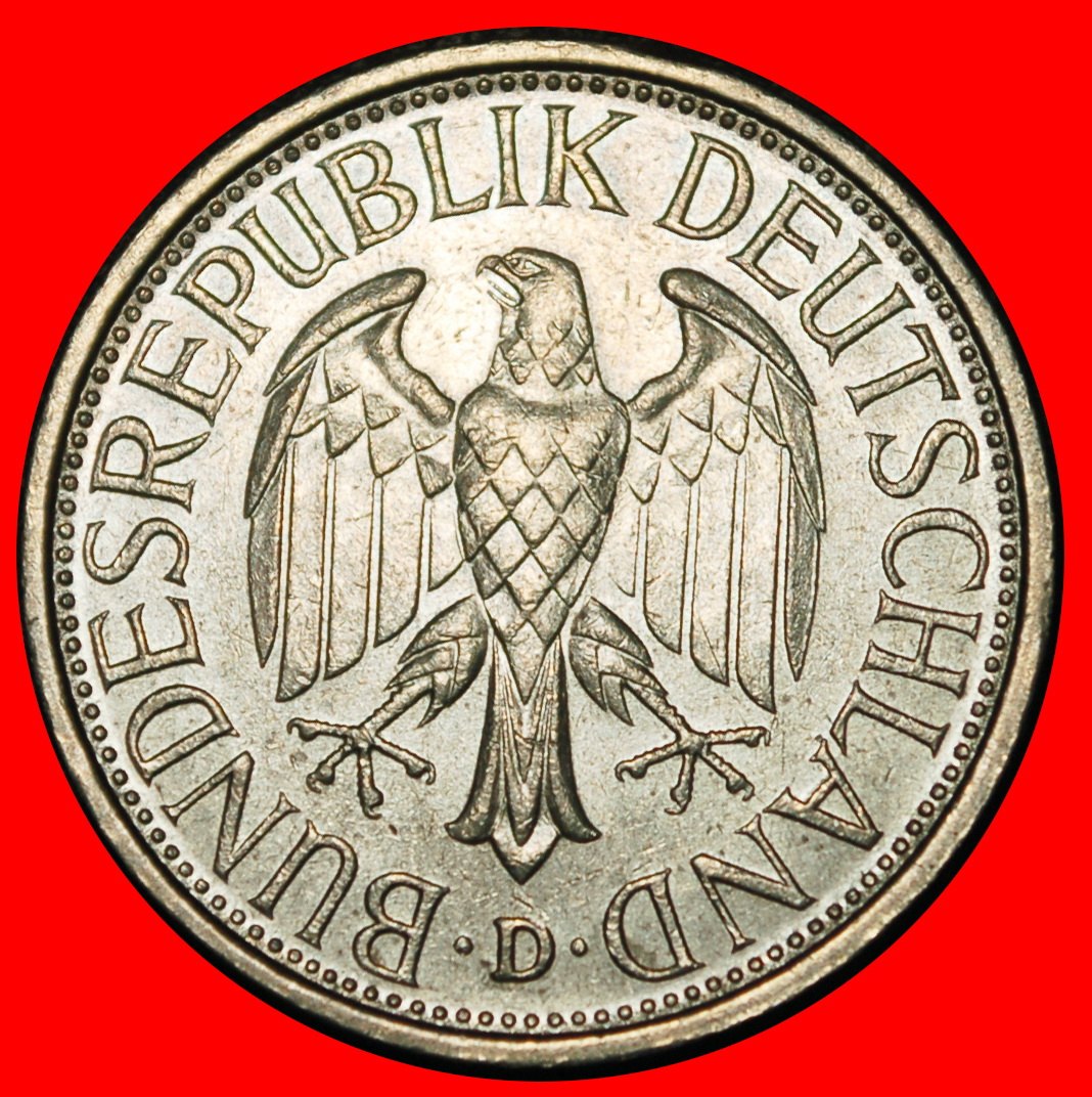  Ⰿ NOT COMMUNIST TYPE (1950-2001): GERMANY ★ 1 MARK 1981D BAVARIA! II2 D r2!★LOW START ★ NO RESERVE!   