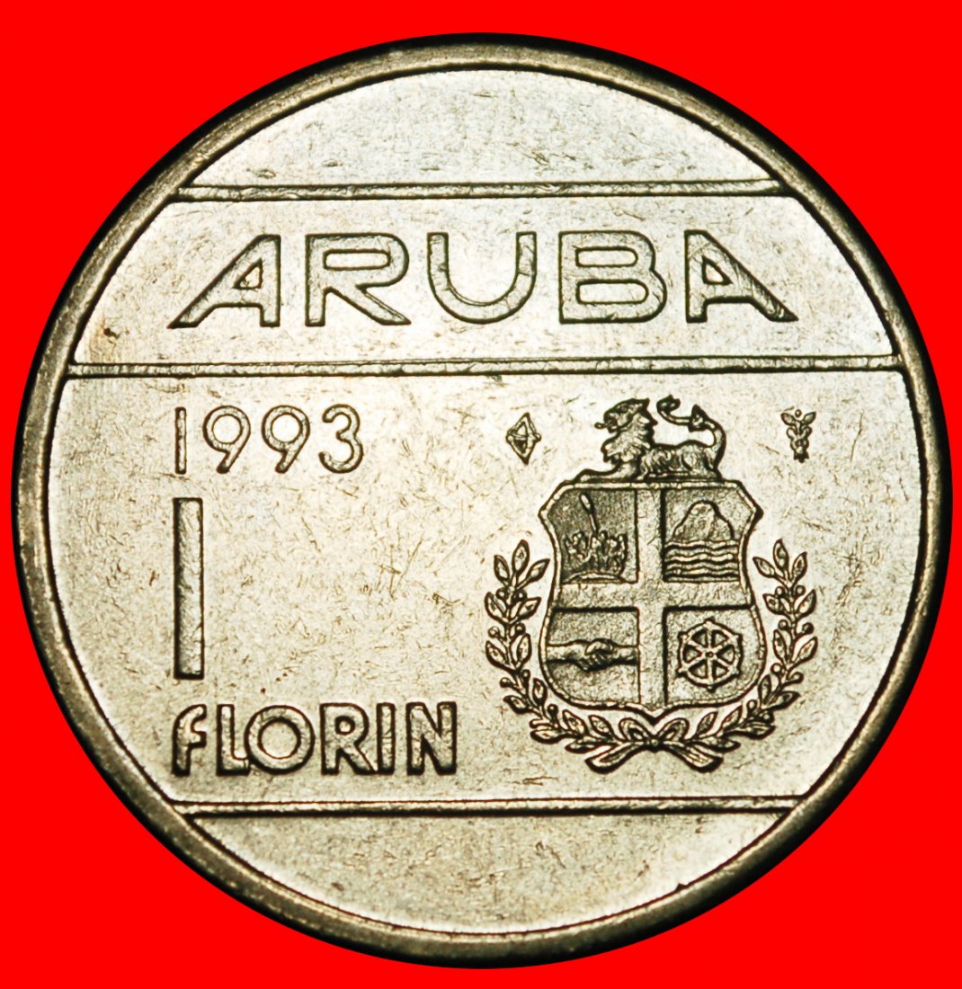 Ⰿ NIEDERLANDE (1986-2013): ARUBA ★ 1 FLORIN 1993! BEATRIX (1980-2013)★OHNE VORBEHALT!