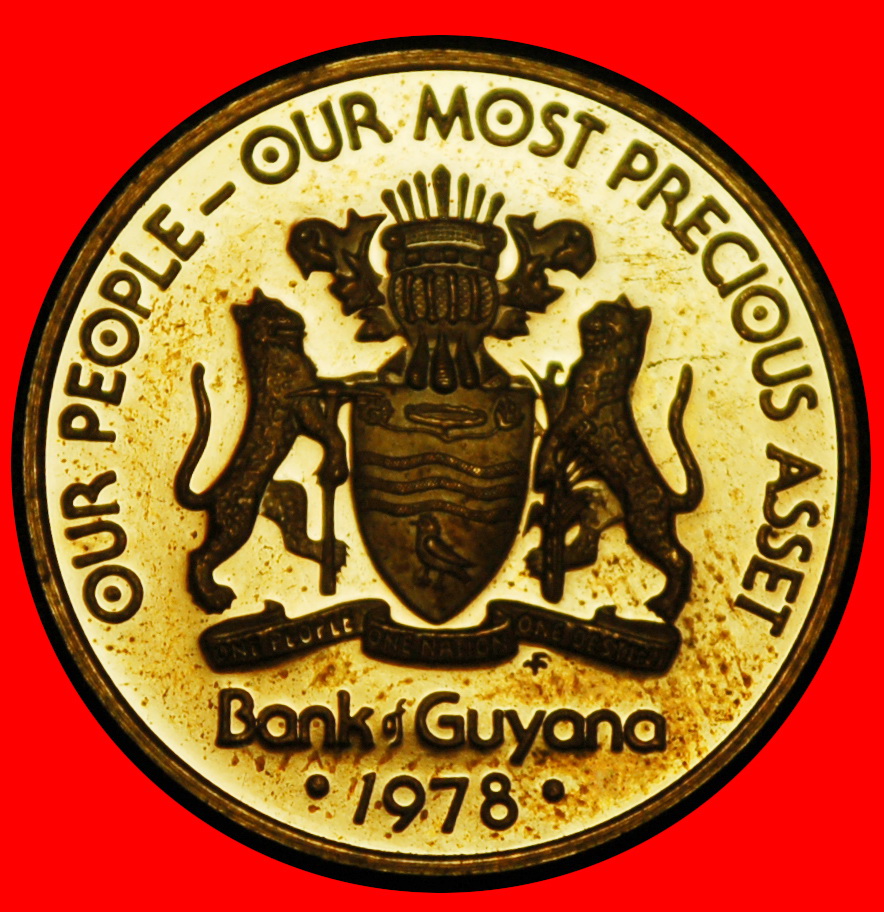  Ⰿ USA (1976-1980): GUYANA ★ 5 CENT 1978FM PP JAGUARE UND HOATZIN! ★OHNE VORBEHALT!   