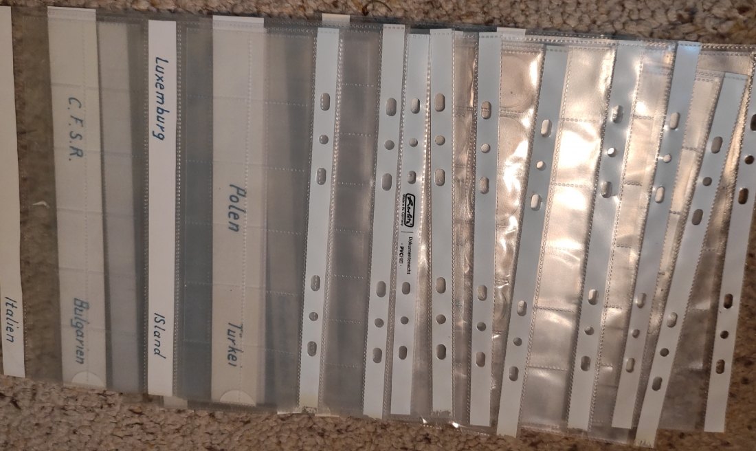  Hüllen für Münzalben 10 Stück   