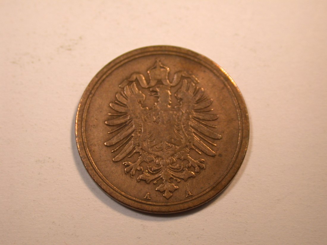 J29  KR  1 Pfennig 1887 A in s-ss  Originalbilder   
