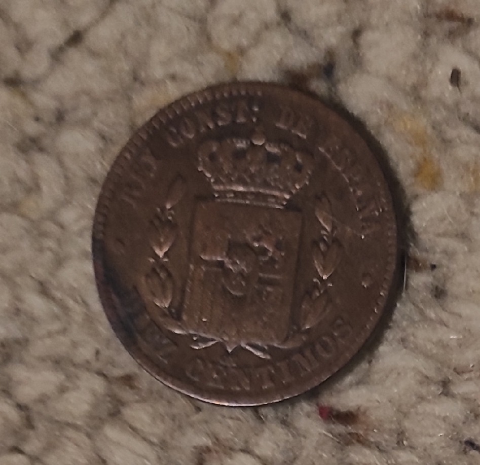  Spanien 10 Centimos 1878   
