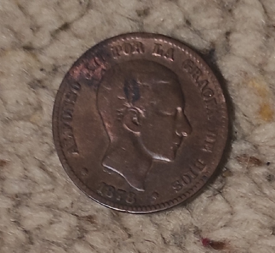  Spanien 10 Centimos 1878   