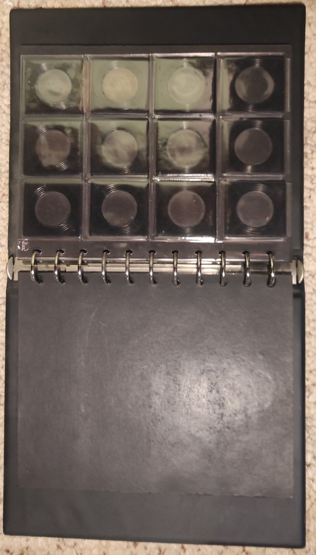  Münzenalbum mit 5 Zwischen- und Einlegeblättern   