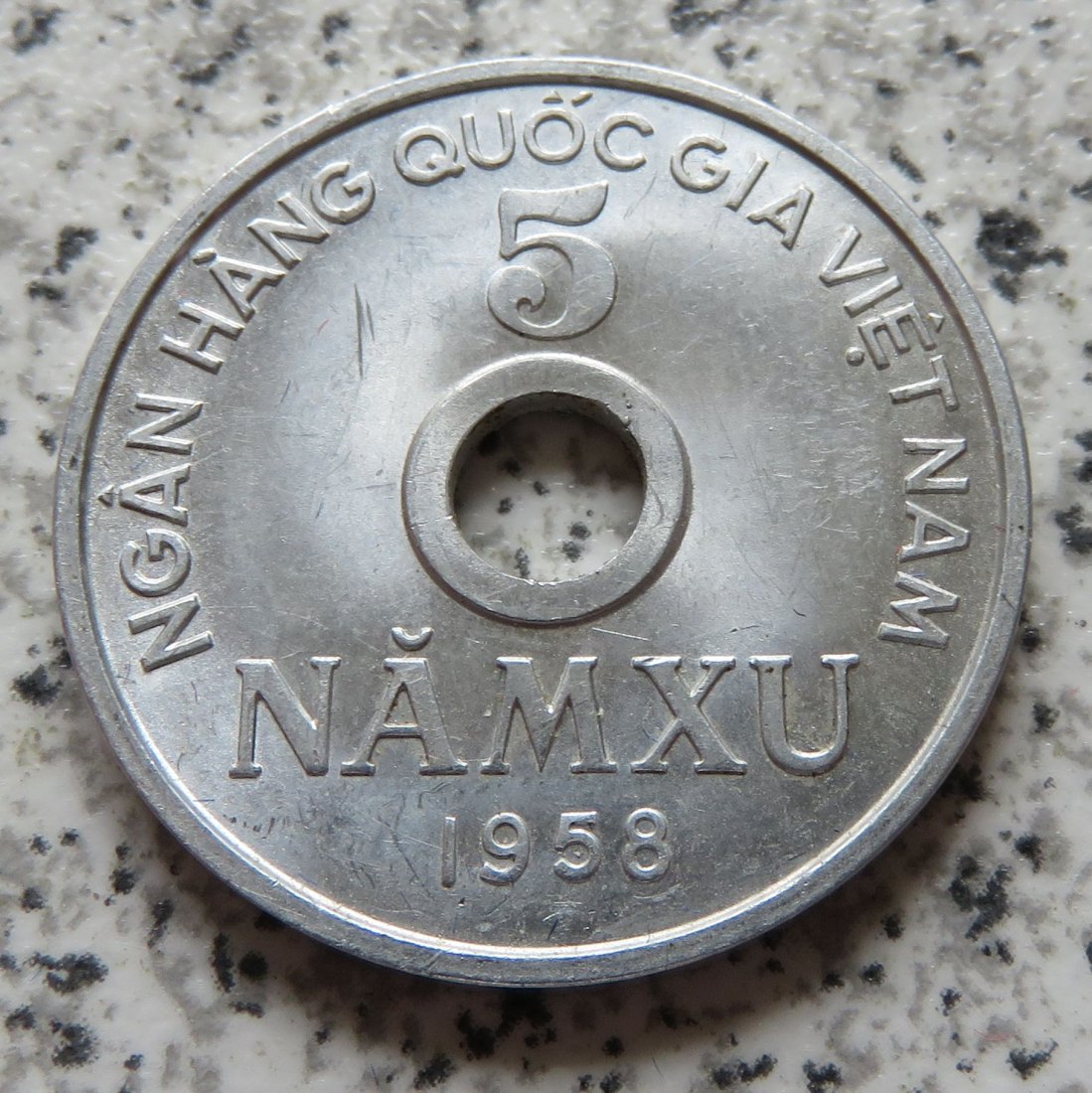  Vietnam 5 Xu 1958, Erhaltung   