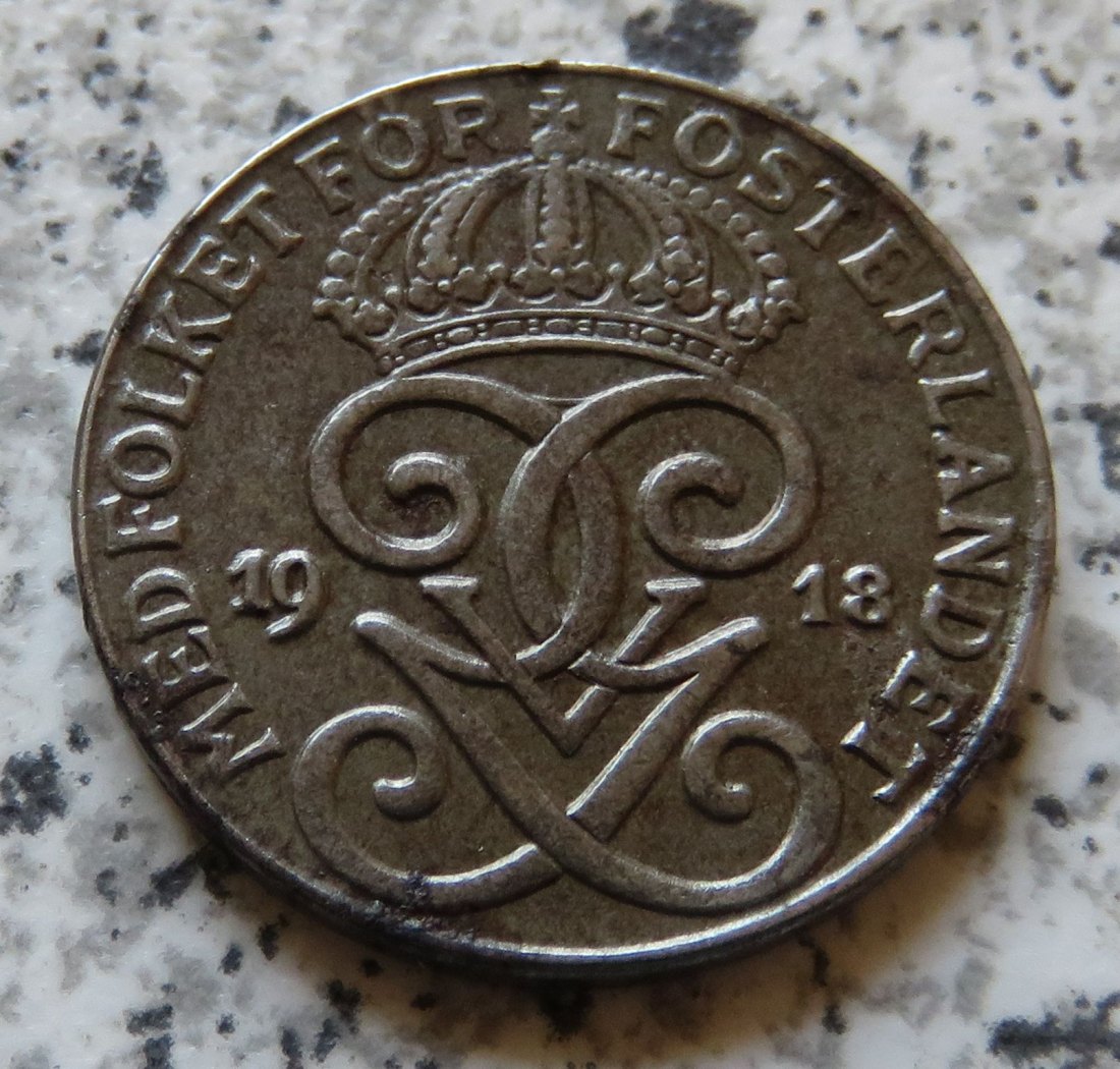  Schweden 2 Öre 1918   