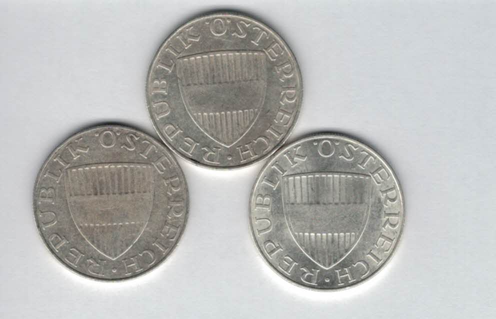  10 Schilling 1957 1958 1959 Ag silber á 4,8g fein Österreich 2. Republik Spittalgold9800 (4785)   