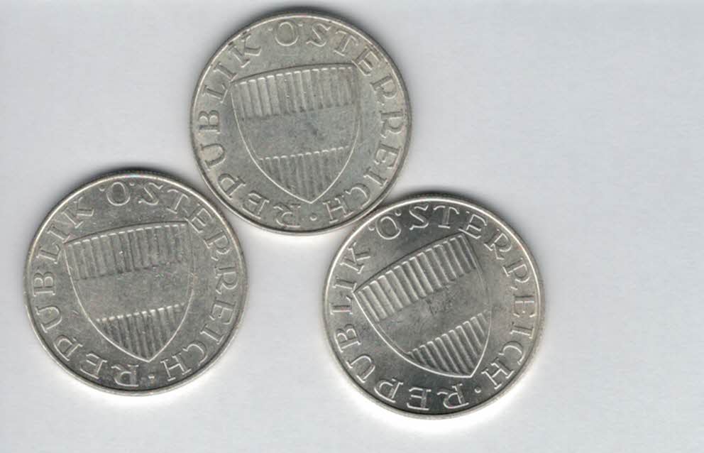  10 Schilling 1971 1972 1973 silber á 4,8g fein Österreich 2. Republik Spittalgold9800 (4785)197   