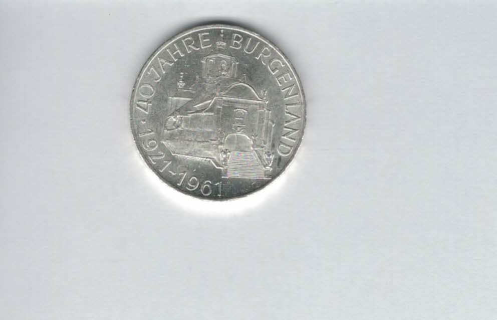  25 Schilling 1961 Burgenland 40 Jahre silber 10,4g fein Österreich Spittalgold9800 (04588/7)   