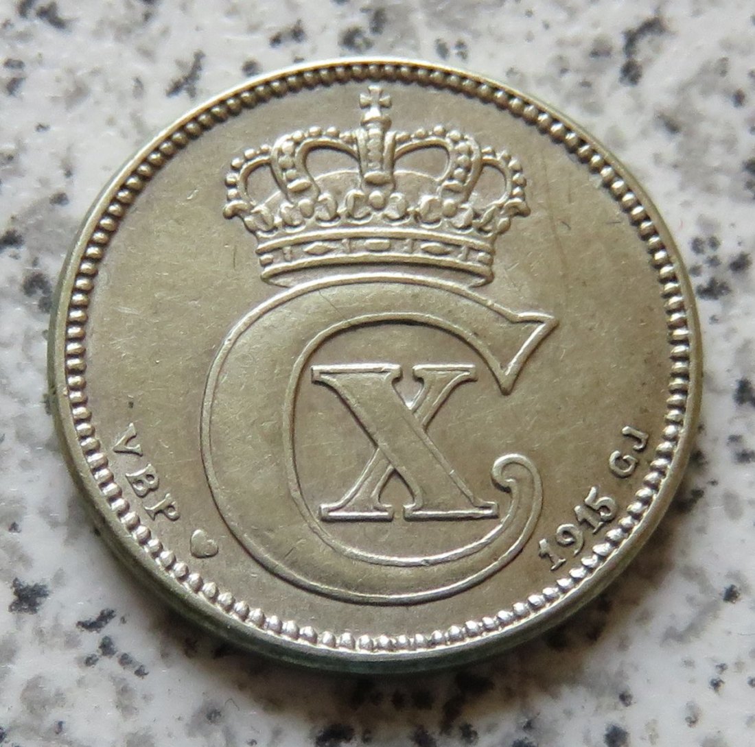  Dänemark 25 Öre 1915   