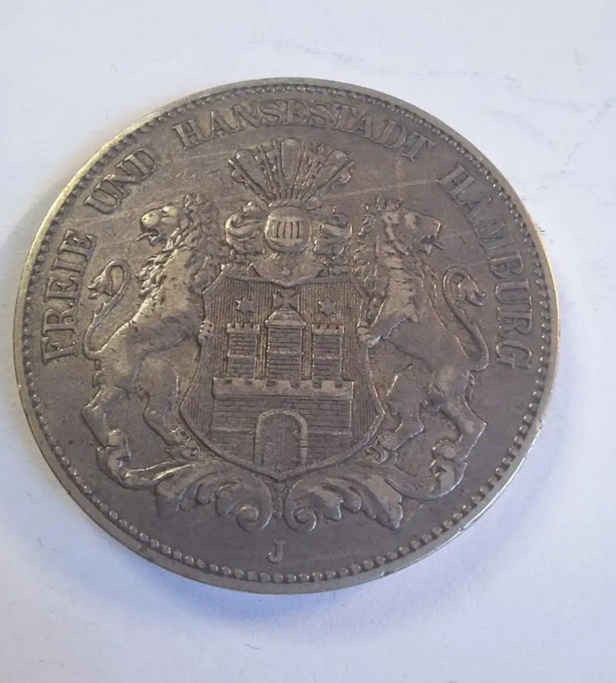 5 MARK Hamburg 1903 Jäger 65 NP VZ