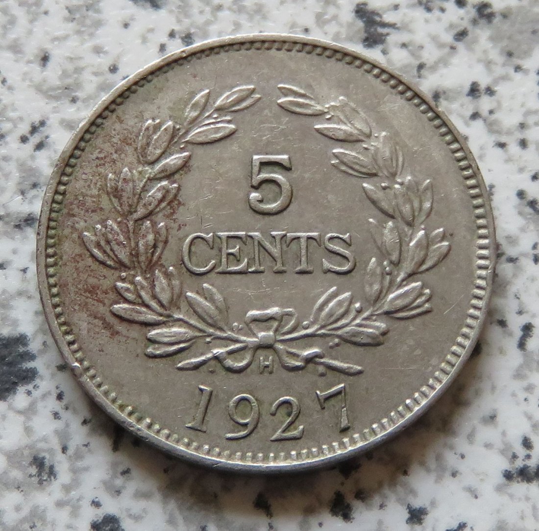  Sarawak 5 Cents 1927 H   