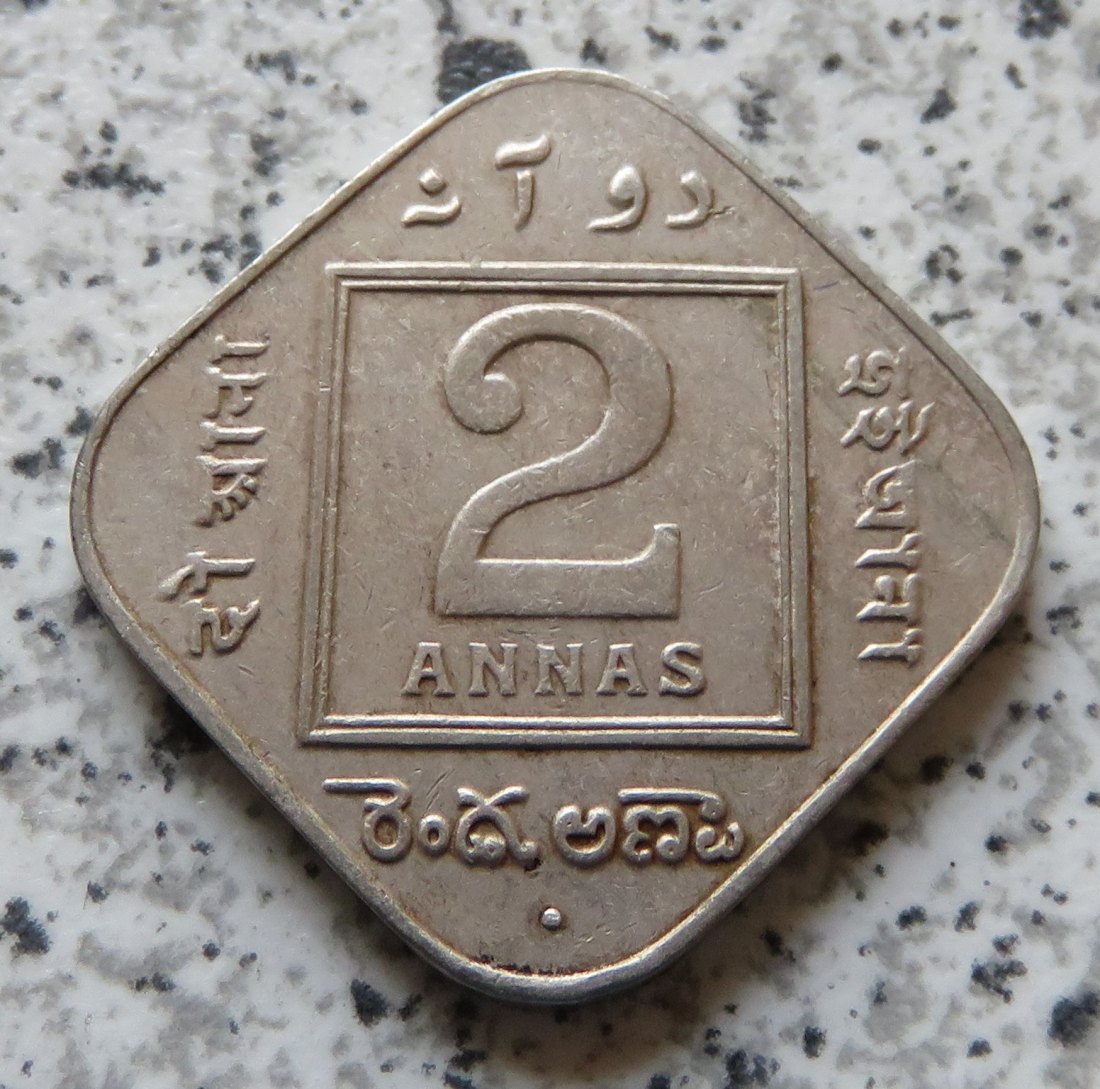  British Indien 2 Annas 1935   