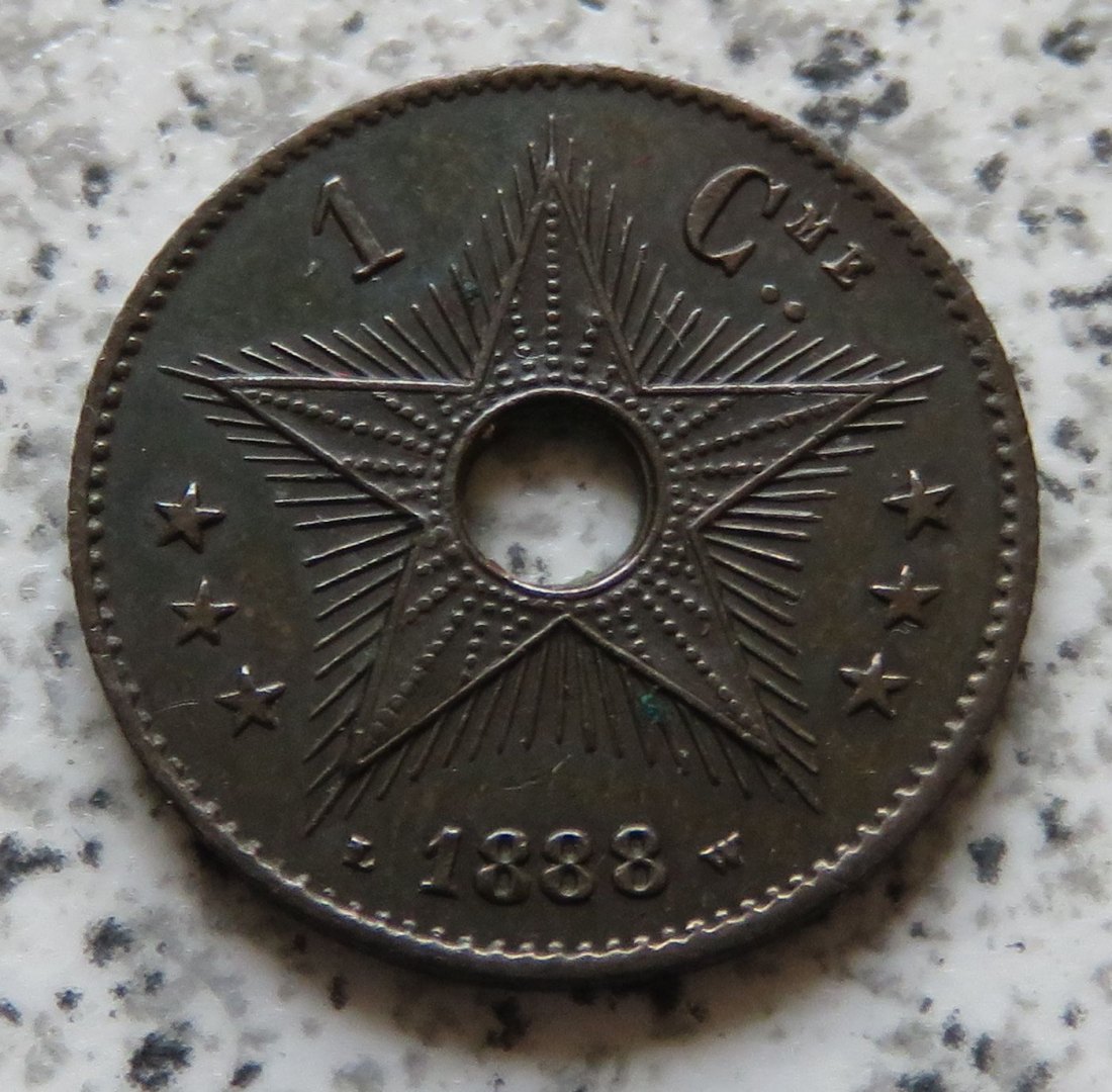  Belgisch Congo 1 Centime 1888   