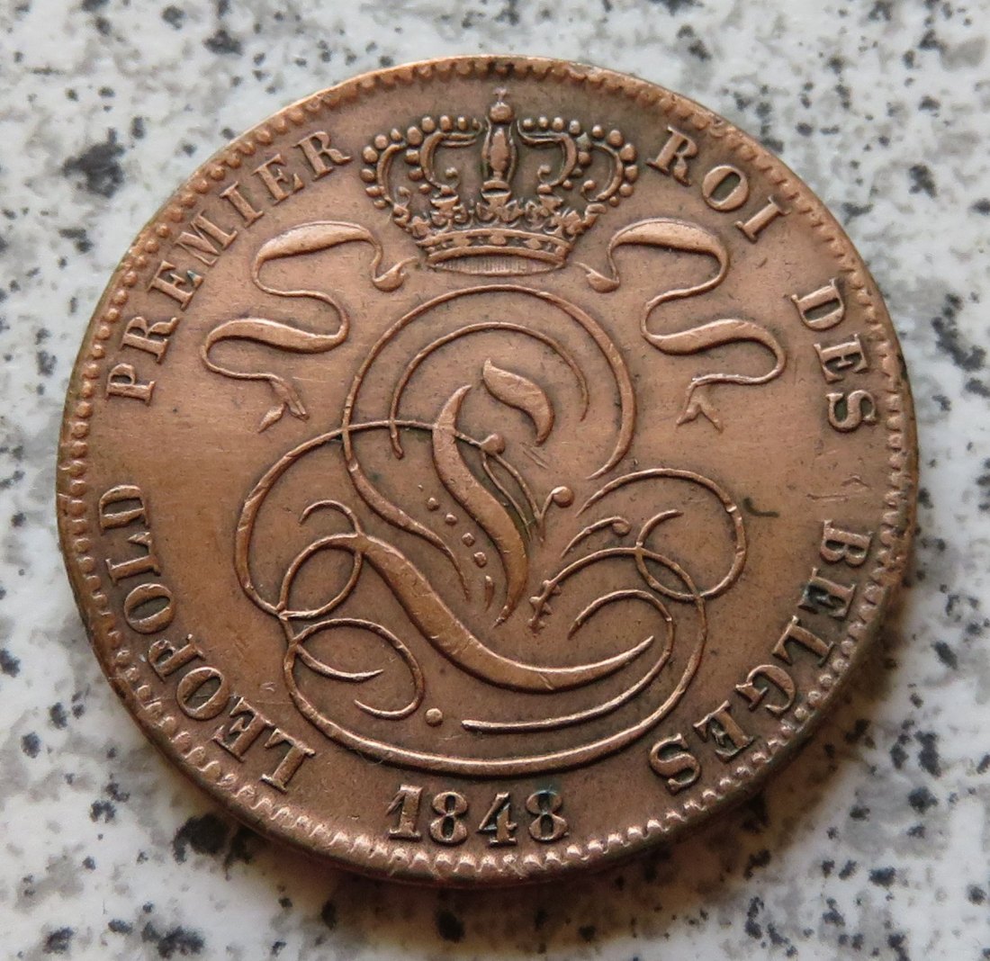  Belgien 5 Centimes 1848   