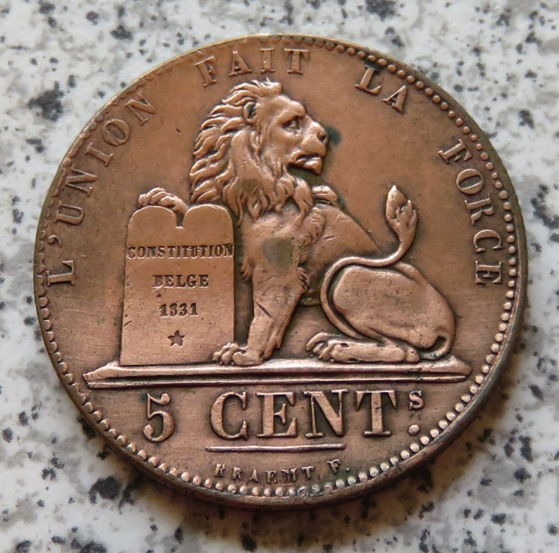  Belgien 5 Centimes 1848   
